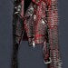 Maroon Red Full Punk Silver Long Spiked Studded Leather Brando Jacket, Tribal Rock Punk Gothic, Rockers Clothing, Steam Punk Clothing Jacket
