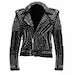 Men’s Gothic Biker Leather Jacket – Silver Studs, Brando Belted Moto Fit with Spikes, Custom Handmade Fashion