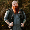 Men Leather Vest Steam Punk JACKET Rocker Hippie Style for Party Guys