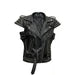 Black Goat Head Studded Leather Vest for Men Alternative Metal Biker Fashion, Men's Black Leather Vest, Conical Studs Bikers Vest, Goat Vest