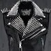 Men Leather Vest Steam Punk JACKET Rocker Hippie Style for Party Guys