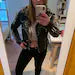 Studded Leather Jacket Women Handmade Full Black Punk Silver Long Spiked Studded Leather Buttons Up StudsandSpikes Made to Orders Steampunk
