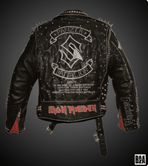 Customized Black Men's Multi - Studded Leather Punk Rock Jacket, Gothic Patchwork Fashion, Biker's Coat, Party Wear Gothic Steampunk Fashion Brando Coat - Leather Admirer