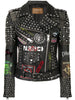 Men Party Wear Patchwork, Bachelor's Gothic Studwork Clothing, Pins Studs Dead Kennedy Jacket, Cow Skin Leather Frankenstein, Brando Jacket,