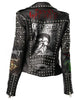 Women Party Wear Leather Jacket, Bachelor's Gothic Studwork Clothing, Dead Kennedy Jacket, Cow Skin Leather Frankenstein, Brando Jacket,