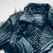 HANDMADE Long Spiked Studded Leather Jacket and Vest Two in One Removable Sleeves Mens Full Black Punk Silver Zipper Jacket Vest Studs Spike