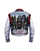 Climbing Apes Studwork Fashion, Gothic Bachelor's Jacket Leather, Patchwork Outfit Handmade, Spikes Cone Studs, Multi Color Jacket Men,