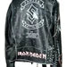 Brando Handmade Steampunk Heavy Metal Studded Real Leather Gothic Patches printing Party Leather Jacket