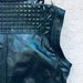 HANDMADE Long Spiked Studded Leather Jacket and Vest Two in One Removable Sleeves Mens Full Black Punk Silver Zipper Jacket Vest Studs Spike