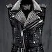Women Silver Black Studded Belted Leather Vest, Silver Spike Studded Leather Brando Vest, Spiked Women Leather Vest Ladies Biker Jacket